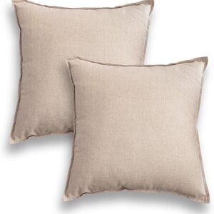 Pillow covers with zipper brand new in package 20x20 color linen